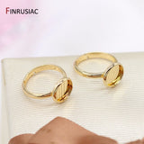 14K Plated Ring Settings for DIY Women Ring Making