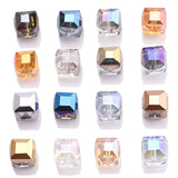 Crystal Glass Square Bead 4/6/8/10mm DIY Jewelry Making Supplies