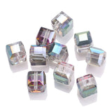 Crystal Glass Square Bead 4/6/8/10mm DIY Jewelry Making Supplies