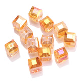 Crystal Glass Square Bead 4/6/8/10mm DIY Jewelry Making Supplies