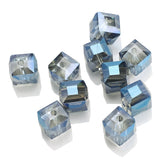 Crystal Glass Square Bead 4/6/8/10mm DIY Jewelry Making Supplies