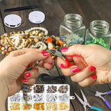 DIY Jewelry Making Supplies Kit with Ear Hook Lap & Lobster Clasp