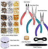 DIY Jewelry Making Supplies Kit with Ear Hook Lap & Lobster Clasp