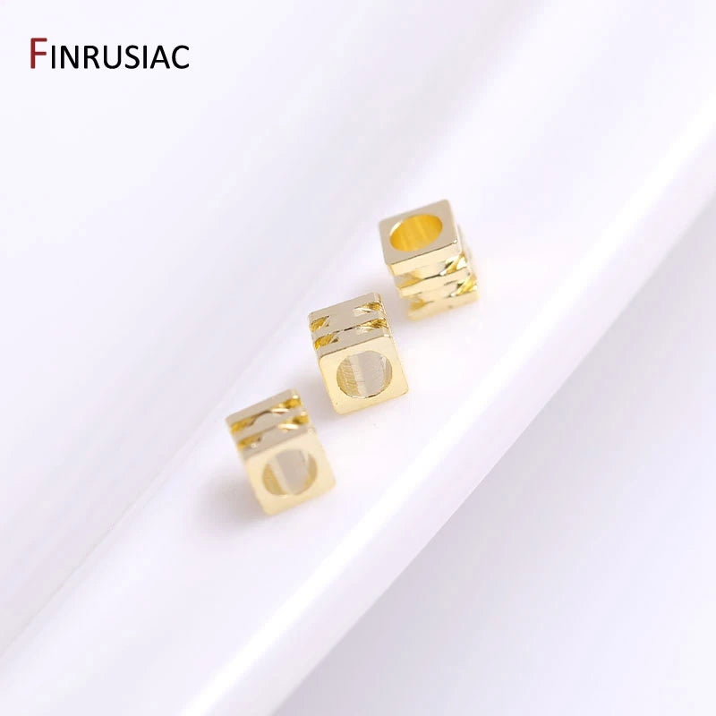 Square Spacer Beads for Jewelry Making DIY Bracelet Necklace