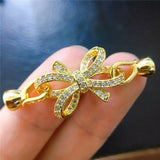 Copper Zirconia Rhinestone Findings DIY Necklace Pendant Accessories