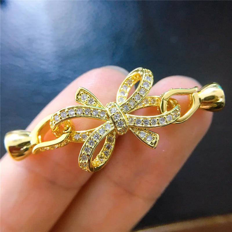 Copper Zirconia Rhinestone Findings for DIY Jewelry Making