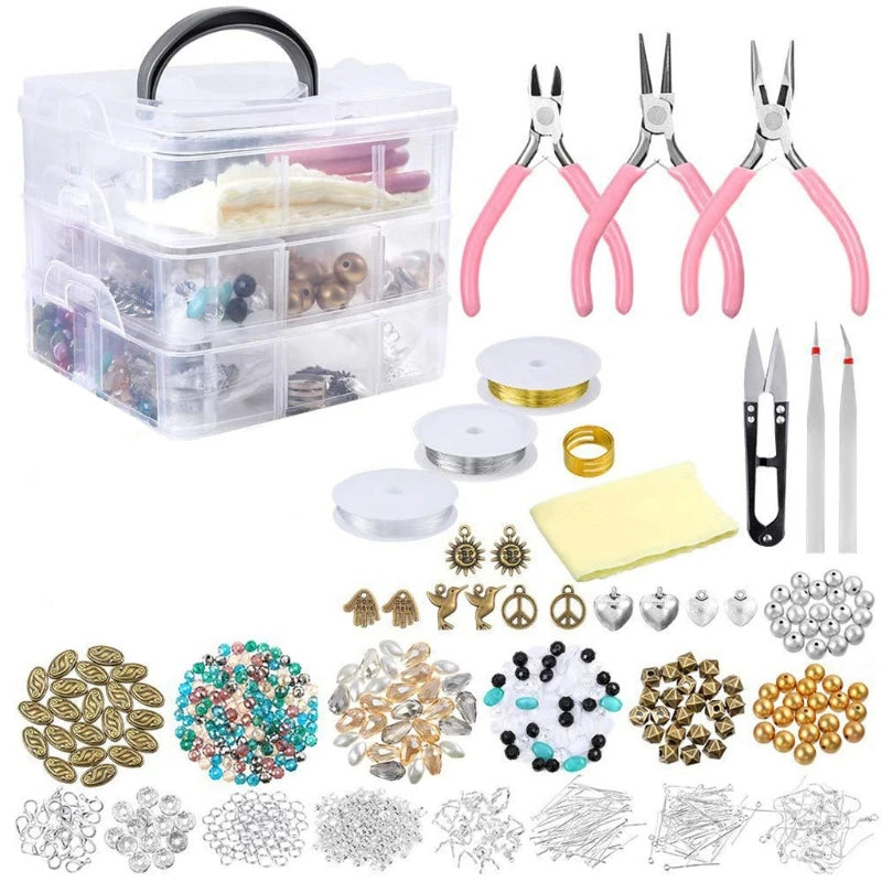 Jewelry Making Supplies - Charms, Pliers, Findings, Beads - Great Gift