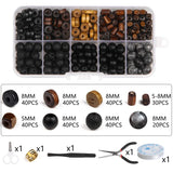 Wooden Bead Jewelry Making Kit Accessories Set for DIY Necklace Bracelets