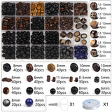 Wooden Bead Jewelry Making Kit Accessories Set for DIY Necklace Bracelets