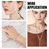 Glass Bead Jewelry Making Kit with Elastic Thread and Scissors