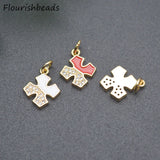 Nickel Plated Metal Bracelet Charms 20pcs