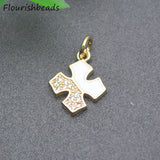 Nickel Plated Metal Bracelet Charms 20pcs