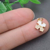 Nickel Plated Metal Bracelet Charms 20pcs