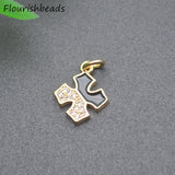 Nickel Plated Metal Bracelet Charms 20pcs