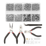 Jewelry Making Tool Kit Pliers Jump Rings Tweezers Scissors Eye Pins Findings