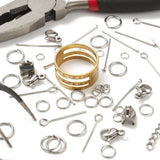 Jewelry Making Tool Kit Pliers Jump Rings Tweezers Scissors Eye Pins Findings