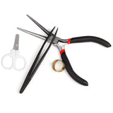 Jewelry Making Tool Pliers Set DIY Repair Tool Kit Wire Cutter Scissor Tweezers