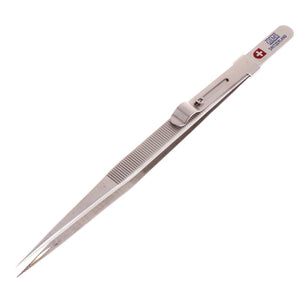 Adjustable Concave Groove Diamond Tweezers Stainless Steel Craft Tools