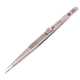Adjustable Concave Groove Diamond Tweezers Stainless Steel Craft Tools