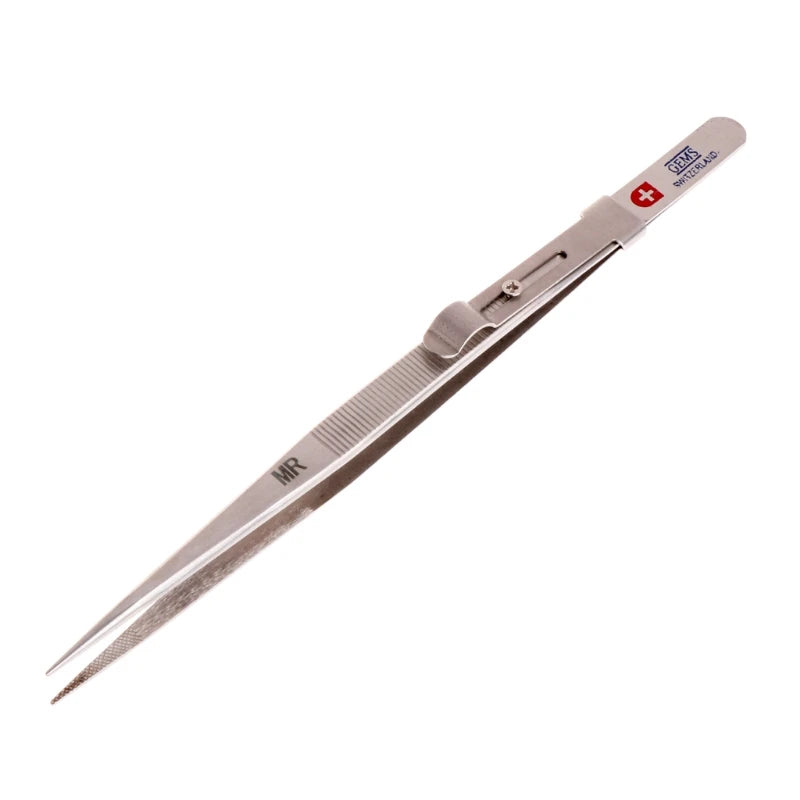 Concave Groove Tweezers Stainless Steel Craft Tools