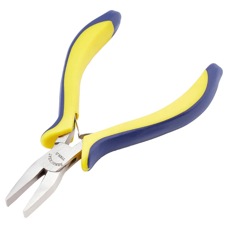 Carbon Steel Flat Nose Pliers with Comfort Rubber Grip