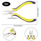 Carbon Steel Flat Nose Pliers with Comfort Rubber Grip