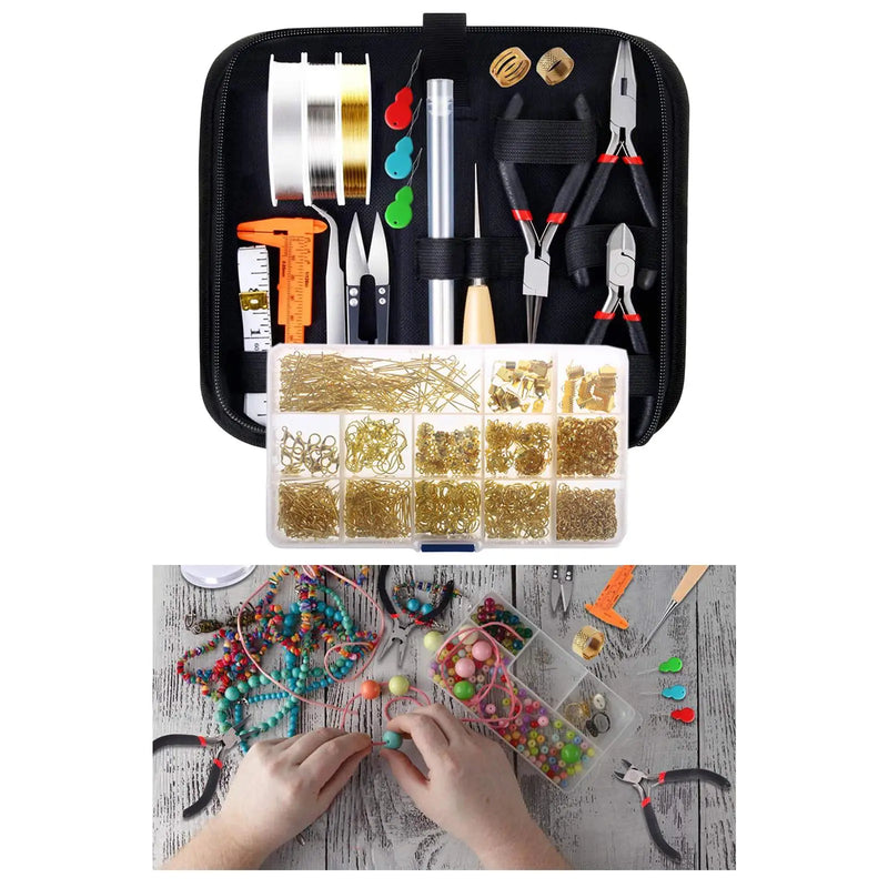 Jewelry Making Tools Set Pliers Wires Craft Lot