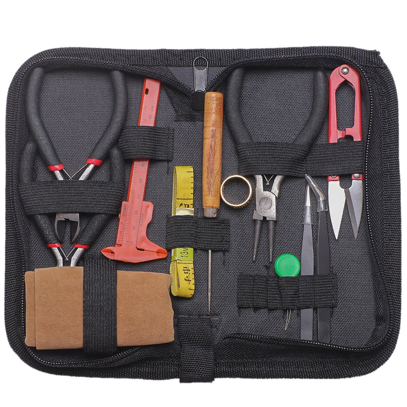 Jewelry Making Tools Set with Plier Scissor Tweezers Needle Threader
