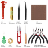 Jewelry Making Tools Set with Plier Scissor Tweezers Needle Threader