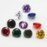 15pcs 4mm~10mm Round CZ Synthetic Gemstone