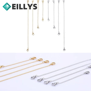 8Pcs Jewelry Extension Chain with Lobster Clasp Closure