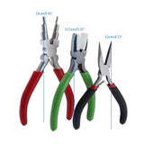 3-Piece Jewelry Pliers Wire Cutter Beading Repair Crafting Kit
