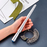 Ring Sizer Mandrel Sticker Finger Gauge Jewelry Measuring Tool