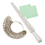 Jewelry Measuring Tool Set - Ring Mandrel, Ring Sizers, Finger Measure, Hammers