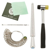 Jewelry Measuring Tool Set - Ring Mandrel, Ring Sizers, Finger Measure, Hammers
