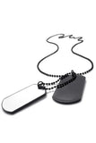 Men's Necklace Military Dog Tag Pendant 68cm Necklace