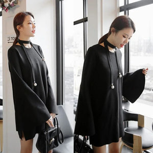 Minimalist Necklace Exaggerated Pearl Velvet Belt Long Sweater Chain