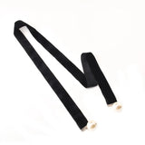 Minimalist Necklace Exaggerated Pearl Velvet Belt Long Sweater Chain
