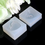 Silicone Jewelry Mold Heart Shapes Pendant Resin Cake DIY Craft Tools