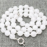 Natural Nephrite 10mm Round Beads Necklace 20