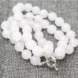 Natural Nephrite 10mm Round Beads Necklace 20