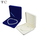 Beige Velvet Necklace Box Wedding Favors
