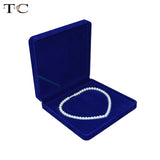 Beige Velvet Necklace Box Wedding Favors