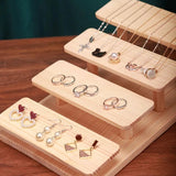 Wooden Jewelry Organizer Display Stand Sunglasses Holders Storage