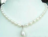 Akoya Cultured Pearl & Shell Pearl Pendant Necklace