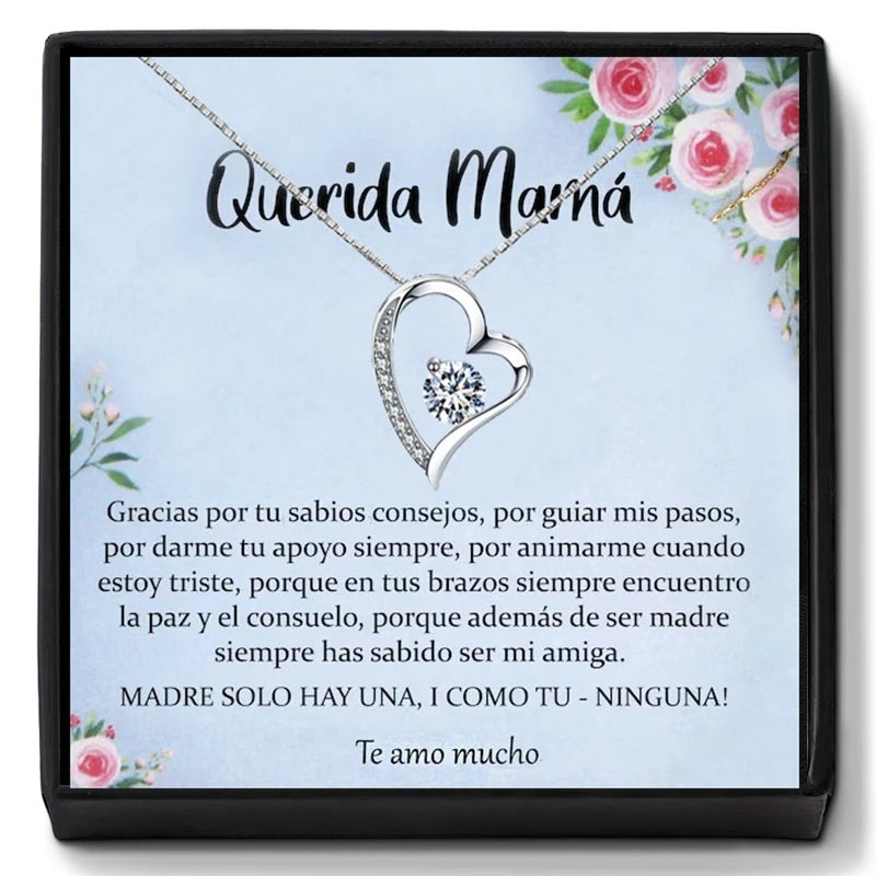 Love Knot Pendant Necklace for Mom Birthday Gift