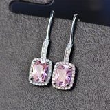 Big Diamond Classic Hook Earrings Three Colors with Box