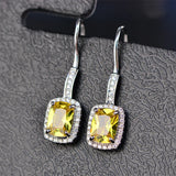 Big Diamond Classic Hook Earrings Three Colors with Box