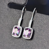 Big Diamond Classic Hook Earrings Three Colors with Box