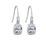 Big Diamond Classic Hook Earrings Three Colors with Box